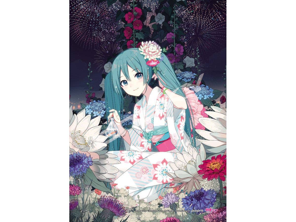 初音ミク: ジグソーパズル 208ピース 208-ML13 Summer flowers (182 x 257mm)