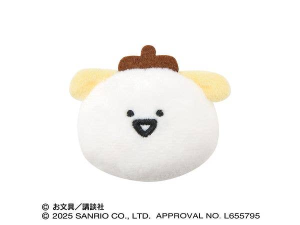 ポムポムプリン x お文具といっしょ: もふもふバッジ 1. お文具さん