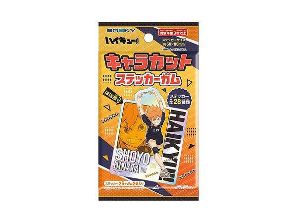 アニメ ハイキュー!!: キャラカットステッカーガム 1Box 16pcs