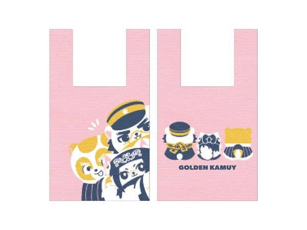 ゴールデンカムイ: どうぶつフォーゼ ニットバッグ 1. 杉元&アシリパ & 白石