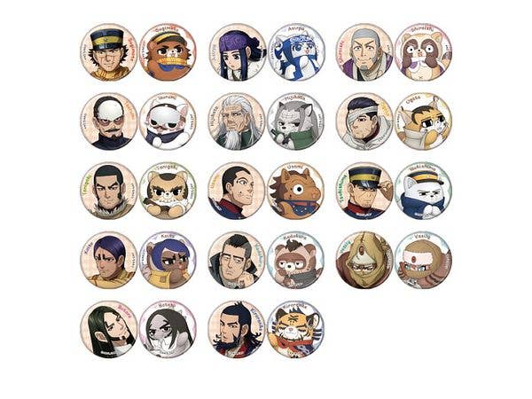 ゴールデンカムイ x どうぶつフォーゼ カンバッジセットコレクション 1Box 14pcs