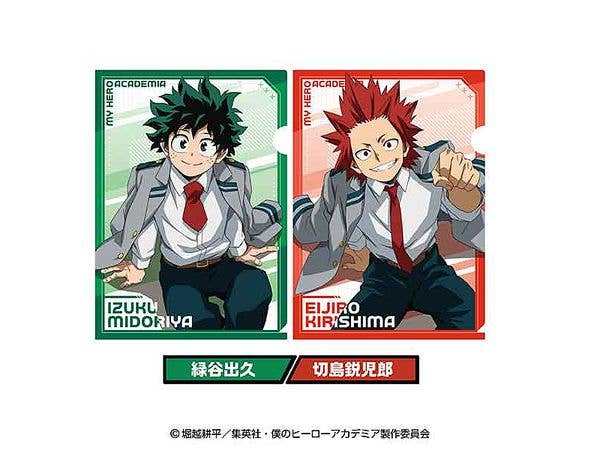TVアニメ 僕のヒーローアカデミア: クリアファイルセット 1. 緑谷出久 & 切島鋭児郎