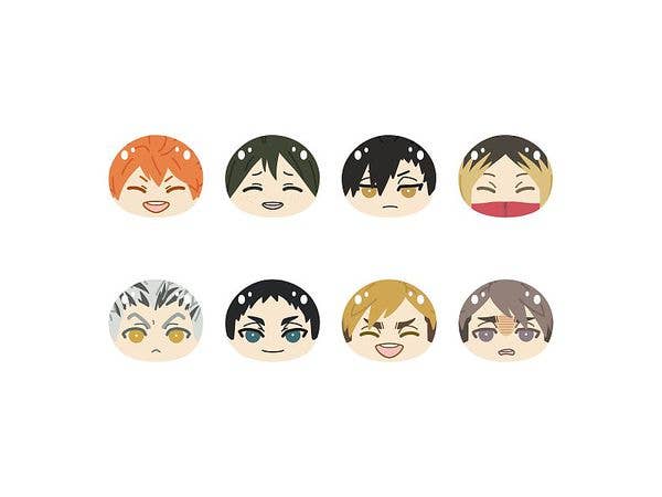 アニメ ハイキュー!!: おまんじゅうにぎにぎマスコット3 A 1Box 8pcs