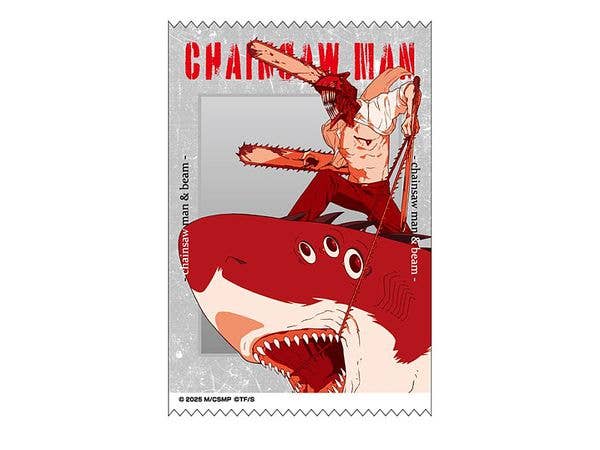 劇場版 チェンソーマン レゼ篇: サテンクロスステッカー 9. チェンソーマン & ビーム