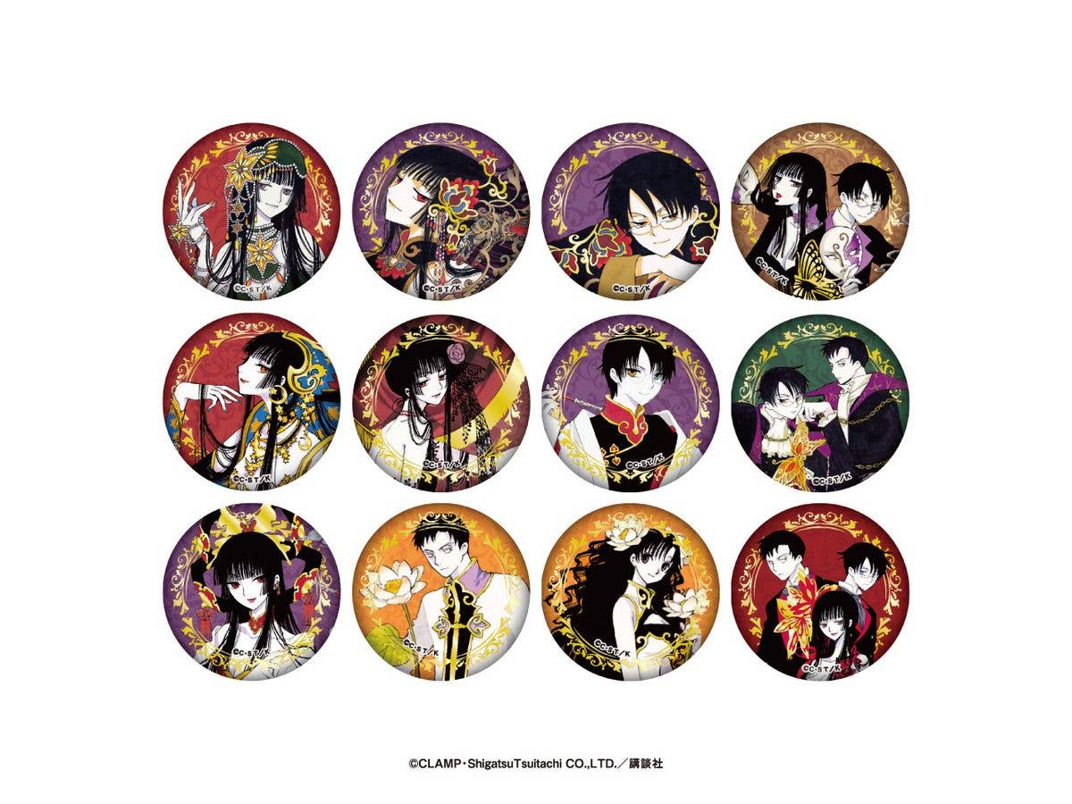 xxxHOLiC: 箔押し缶バッジコレクション 1Box 12pcs