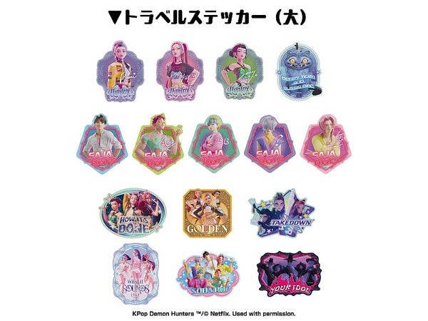 KPOPガールズ! デーモン・ハンターズ: トラベルステッカーコレクション 1Box 15pcs