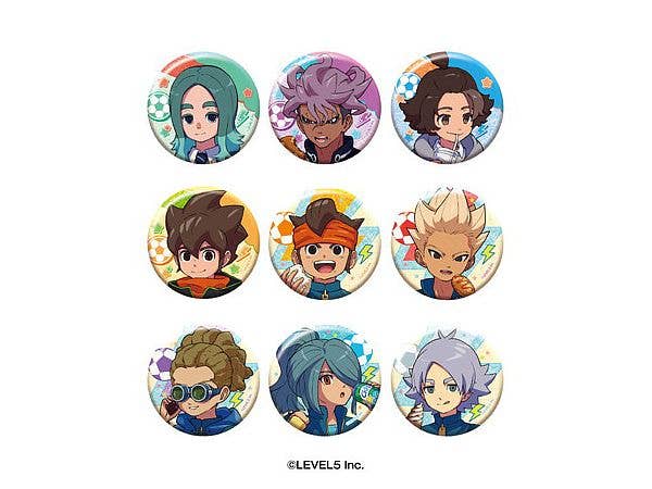イナズマイレブン 英雄たちのヴィクトリーロード: グリッターカンバッジコレクション 1Box 9pcs