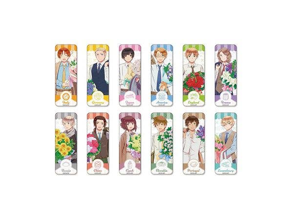アニメ ヘタリア World Stars: ロングカンバッジコレクション 1Box 12pcs