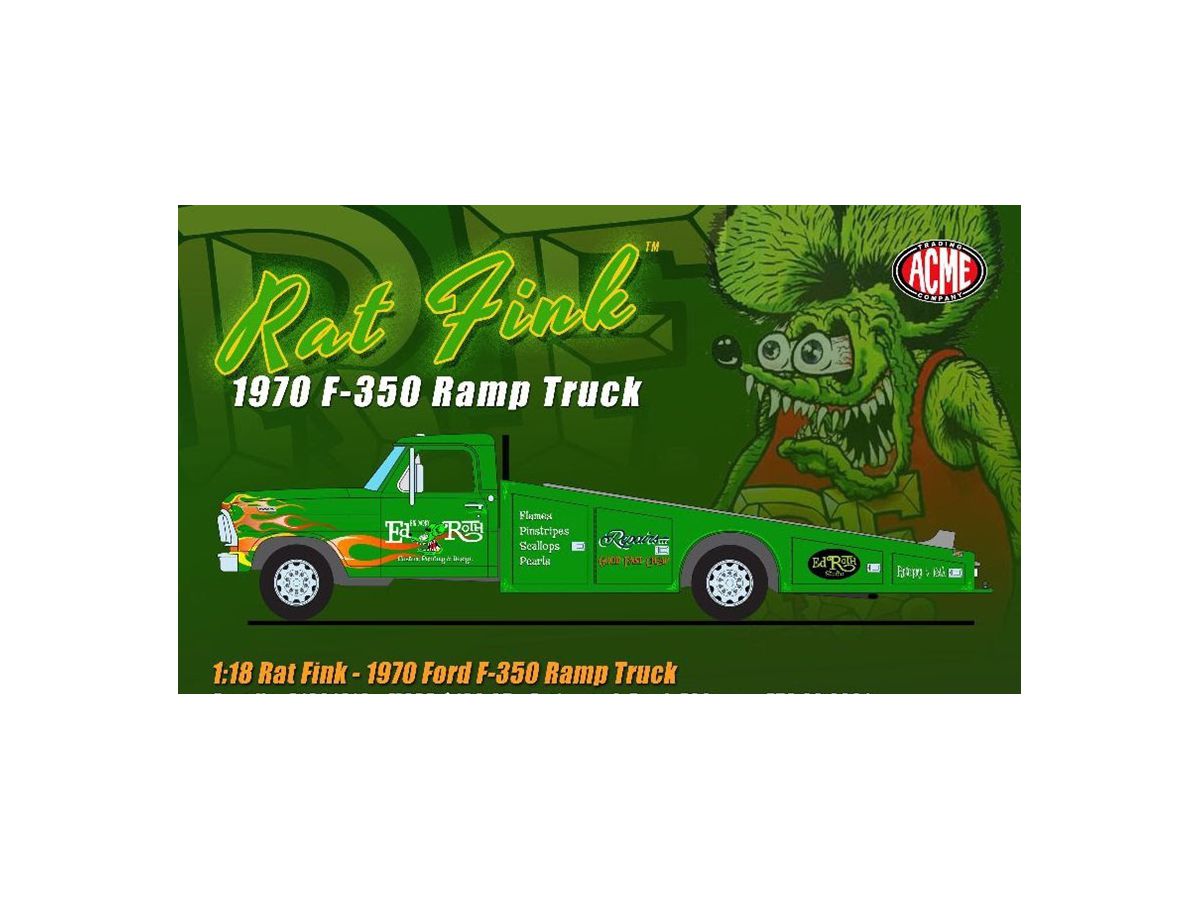 1/18 ACME 1970 Ford F-350 Ramp Truck Rat Fink