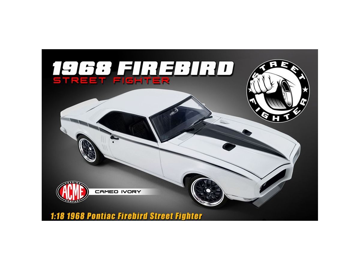 1/18 ACME 1968 Pontiac Firebird Street Fighter Cameo Ivory