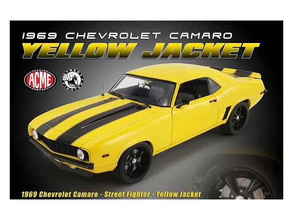 1/18 ACME 1969 Chevrolet Camaro Street Fighter Yellow Jacket