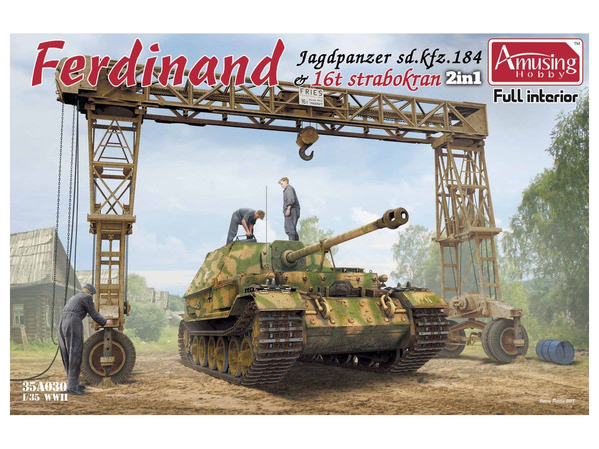 プラモデル　1/35 ドイツ 重駆逐戦車 エレファント フルインテリア [AMH35A033] Amazon | アミュージングホビー 1/35 ドイツ 重駆逐戦車