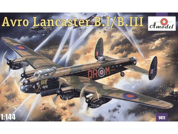 1/144 アブロ・ランカスター B.I/B.III (2種イギリス空軍デカール、エッチングパーツ、樹脂製タイヤが付属)