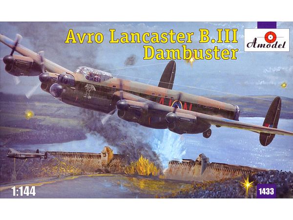 1/144 アブロ・ランカスター B.III ダムバスター (2種イギリス空軍デカール、エッチングパーツ、樹脂製タイヤが付属)