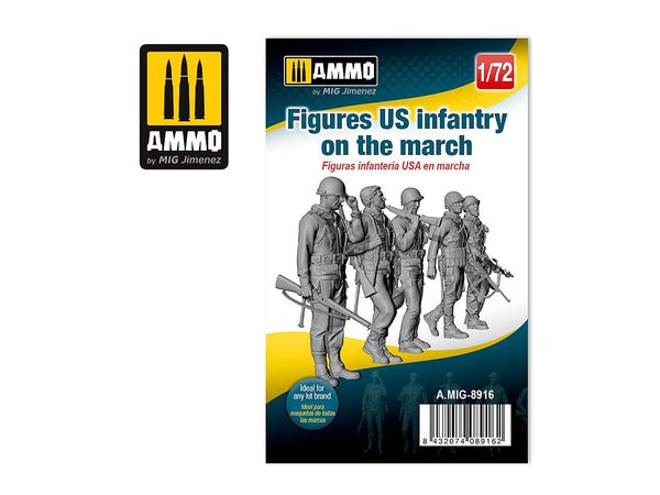 1/72 WW.II アメリカ歩兵 行軍中 (5体セット)