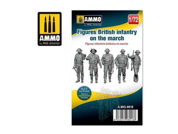 1/72 WW.II イギリス歩兵 行軍中 (5体セット)