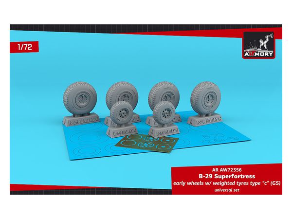 1/72 B-29 自重変形初期型ホイールセットC