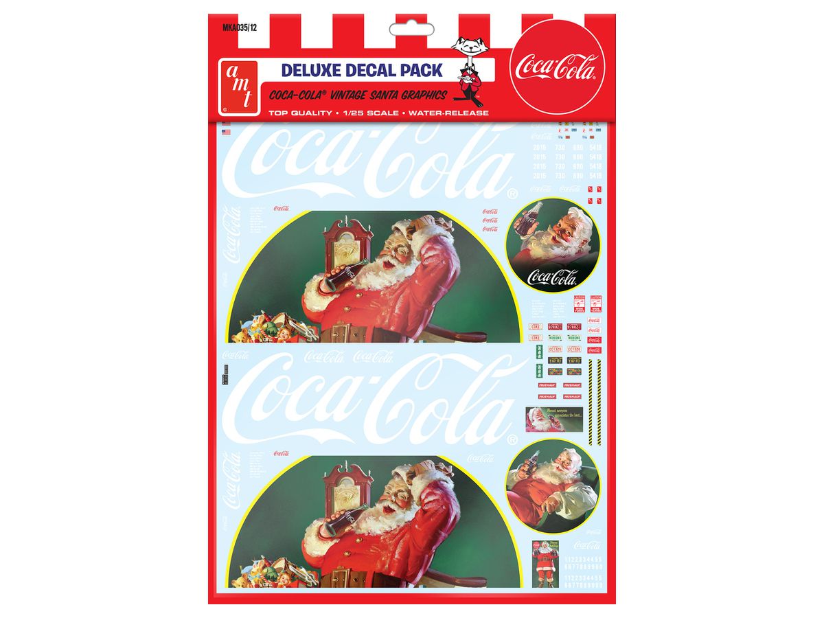 1/25 ヴィンテージ・コカ・コーラ サンタ・クロース ビッグリグデカール