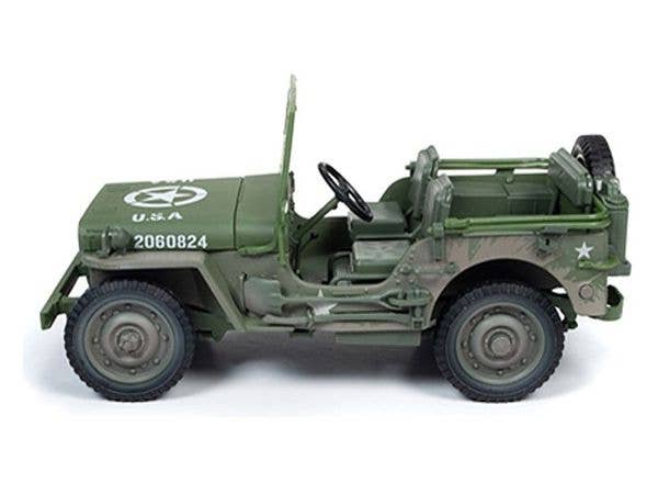 1/18 Jeep Willy 1941 WWII オリーブウェザリング