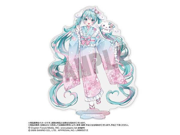 初音ミク x シナモロール 夢桜ver. アクリルスタンド