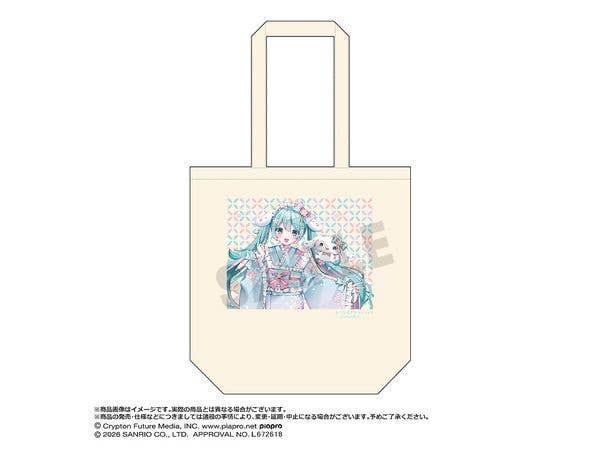初音ミク×シナモロール: 夢桜Ver. トートバッグ A