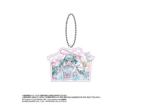 初音ミク×シナモロール: 夢桜Ver. アクリルキーホルダー A