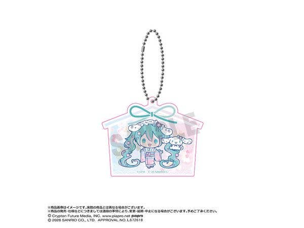 初音ミク×シナモロール: 夢桜Ver. アクリルキーホルダー D
