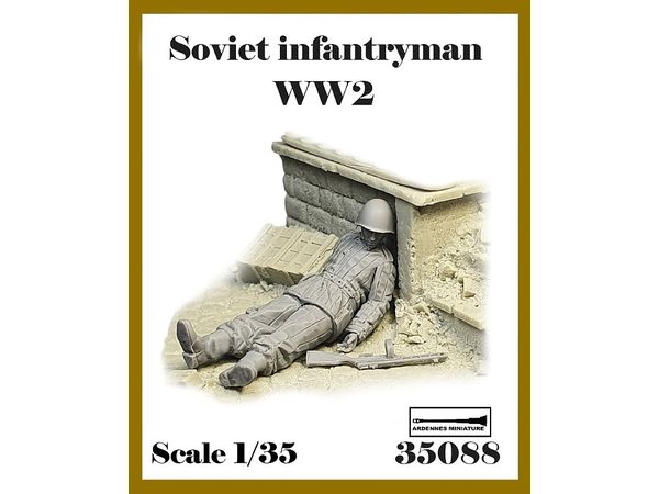 1/35 WWII 露/ソ 倒れた冬季装備の赤軍歩兵