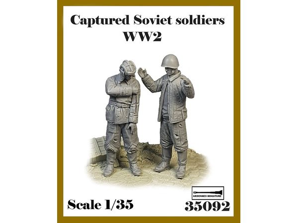 1/35 WWII 露/ソ 捕虜の兵士セット(2体入)