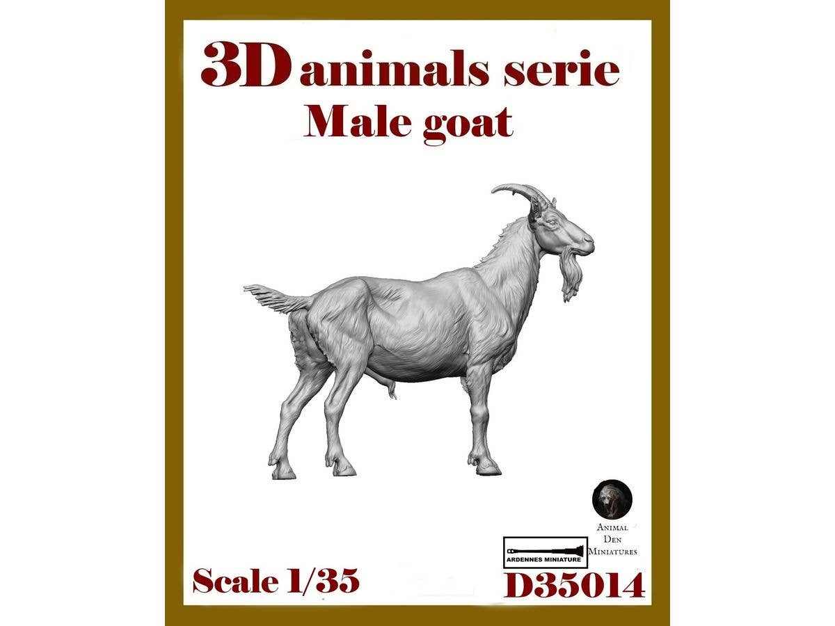 1/35 ジオラマアクセサリー 3D動物シリーズ オスのヤギ