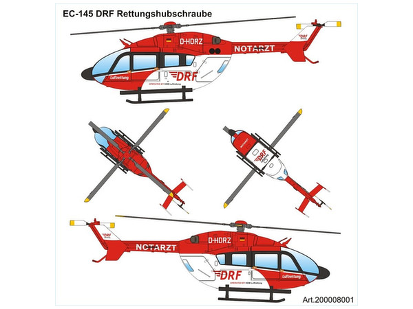 1/87 ユーロコプターEC-145 DRF 救助ヘリ
