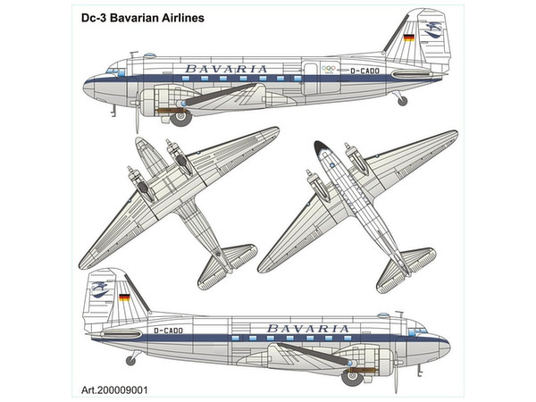1/87 ダグラスC-47バヴァリア航空