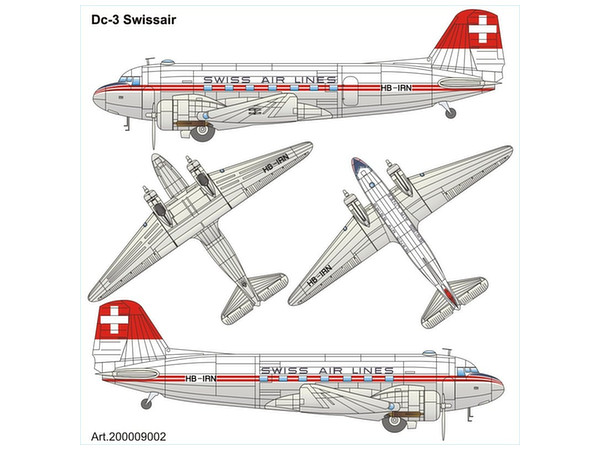 1/87 ダグラス DC-3スイスエアー