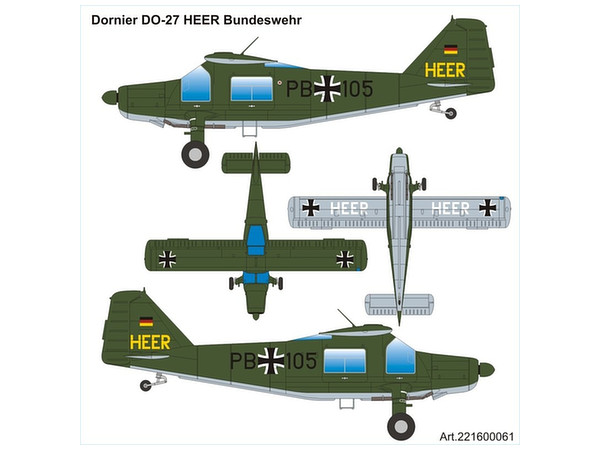 1/87 ドルニエDo27ドイツ連邦陸軍