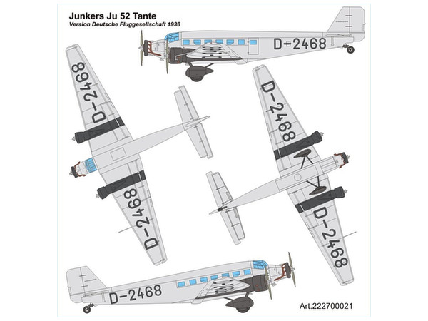 1/87 ユンカースJu 52/3m (ドイツ航空1938年)