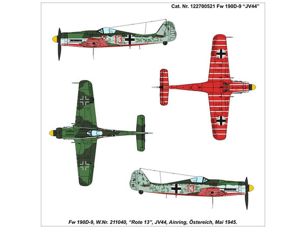 1/87 フォッケウルフ FW-190D9 (赤13)