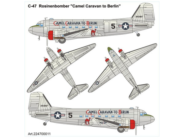 1/87 C-47 (ベルリンへのキャメルキャラバン) キャンディ爆撃機
