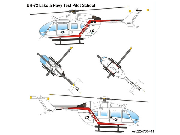 1/87 UH-72 ラコタ 米海軍テストパイロット校