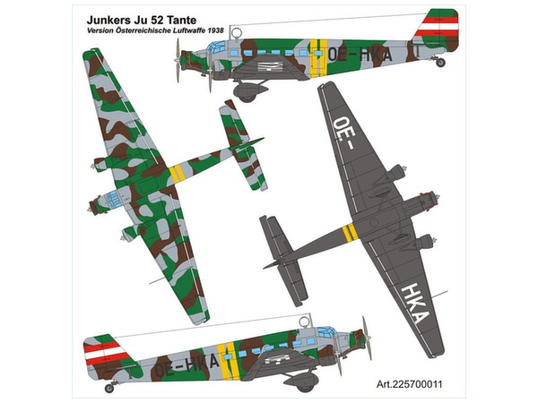 1/87 JU-52/3m (オーストリア空軍1938年)