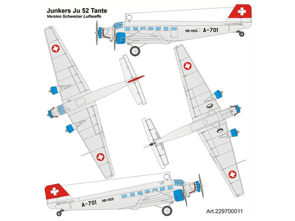 1/87 JU-52/3m (スイス空軍)