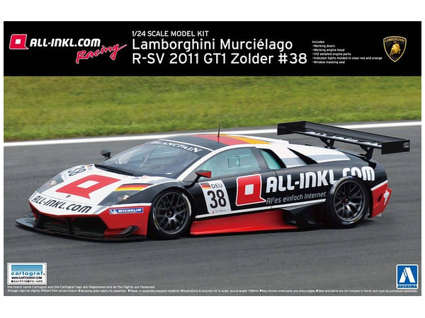 1/24 ランボルギーニ ムルシエラゴ R-SV 2011 GT1 Zolder #38
