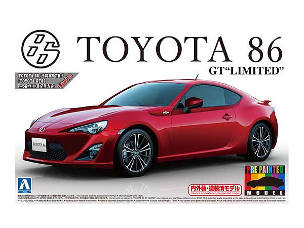 1/24 トヨタ 86 2012 ライトニングレッド