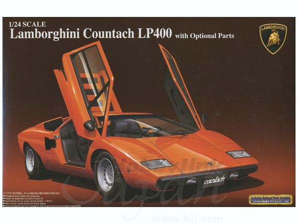 1/24 ランボルギーニ カウンタック LP400 オプションパーツ付