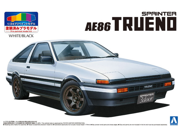 1/24 トヨタ AE86 トレノ '83 (ホワイト/ブラック)