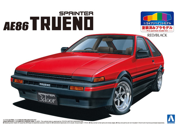 1/24 トヨタ AE86 トレノ '83 (レッド/ブラック)