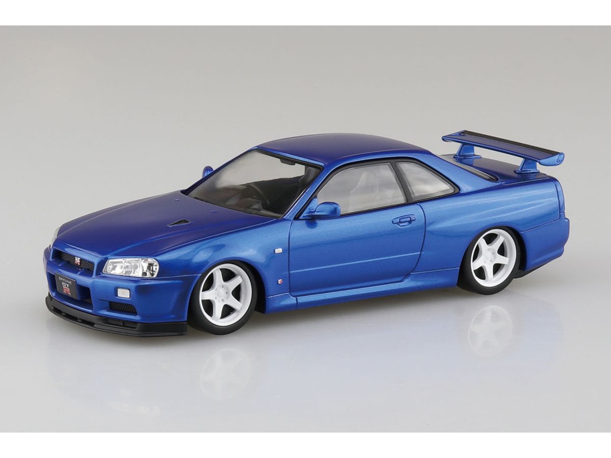 1/32 ニッサン R34スカイラインGT-R カスタムホイール(ベイサイドブルー)