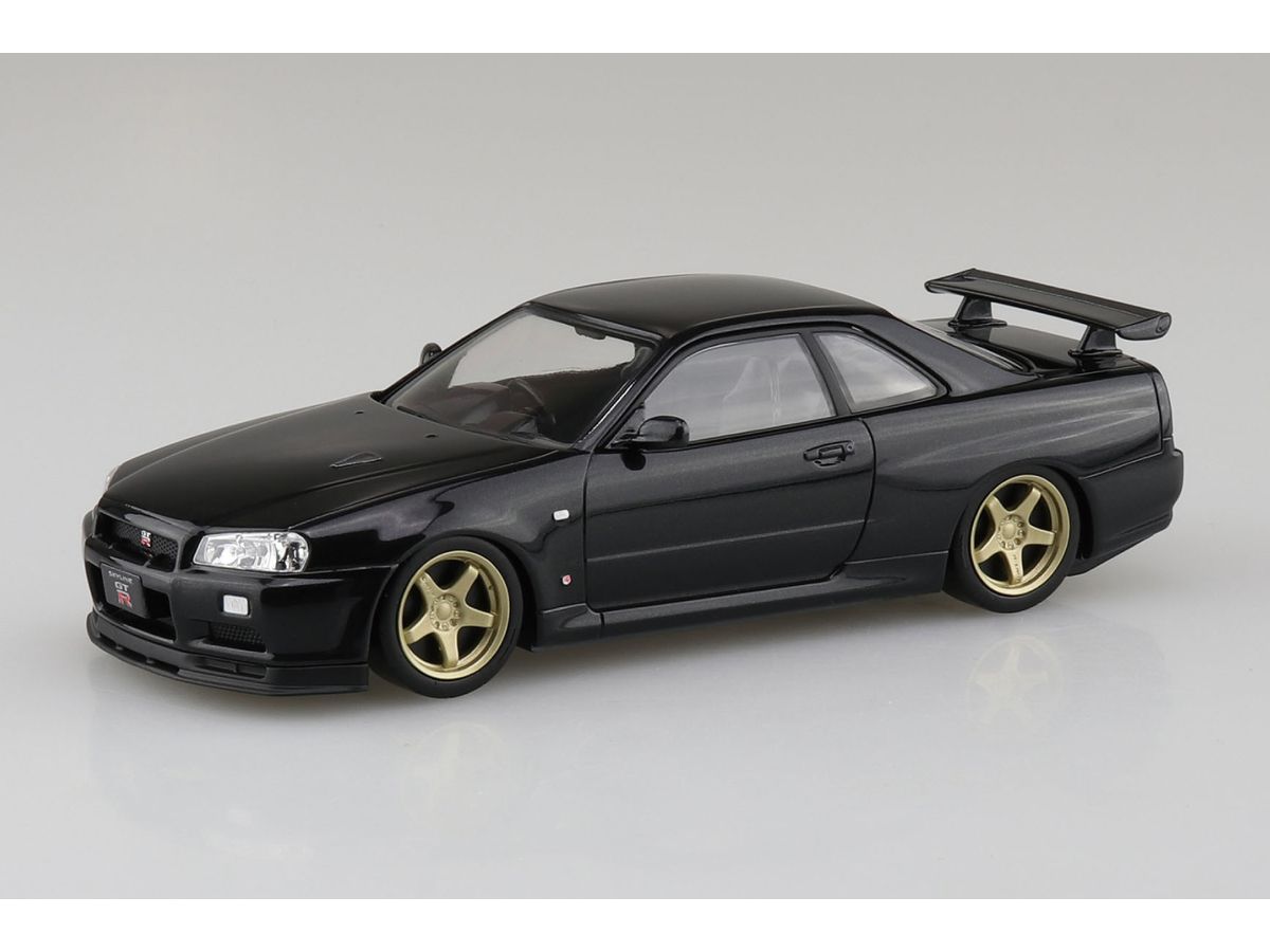 1/32 ニッサン R34スカイラインGT-R カスタムホイール(ブラックパール)