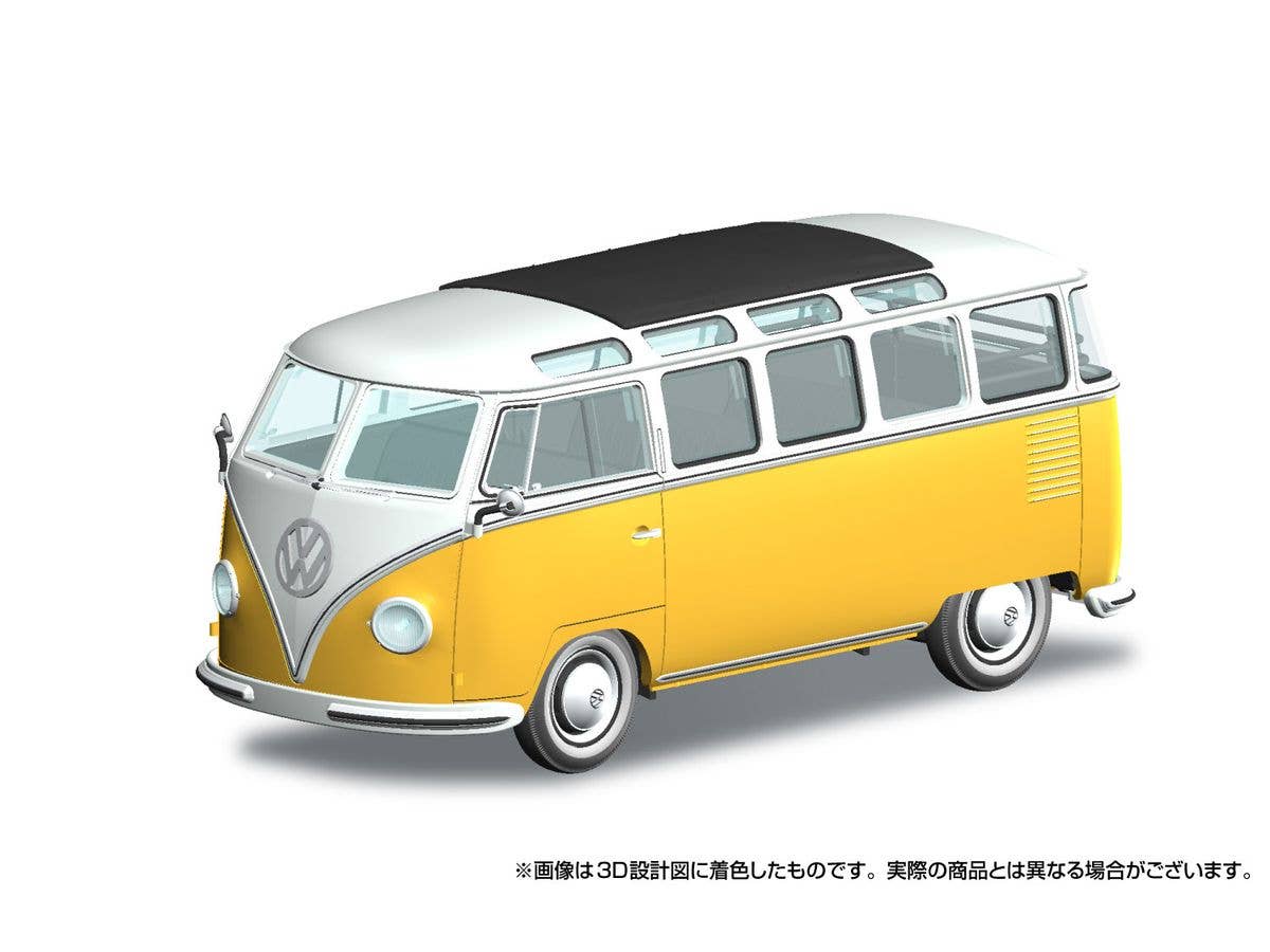 1/32 フォルクスワーゲン バス (ホワイトxイエロー)