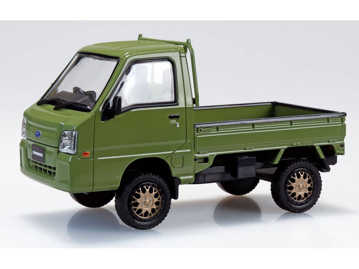 1/32 スバル サンバー トラック カスタムホイール(オリーブグリーン)