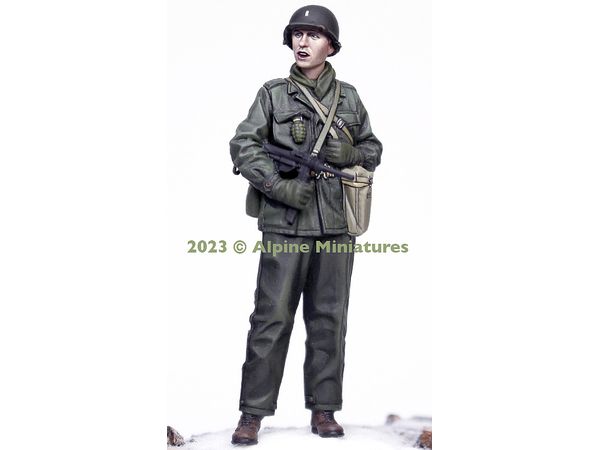 1/35 WWII アメリカ陸軍歩兵 M3グリースガンを持った歩兵